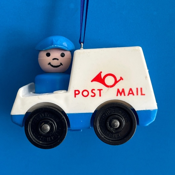 Vintage Fisher Price Little People Custom Christmas Ornament - Mailman - Picture 1 of 2